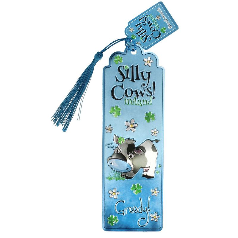 Silly Cows Greedy Foil Bookmark
